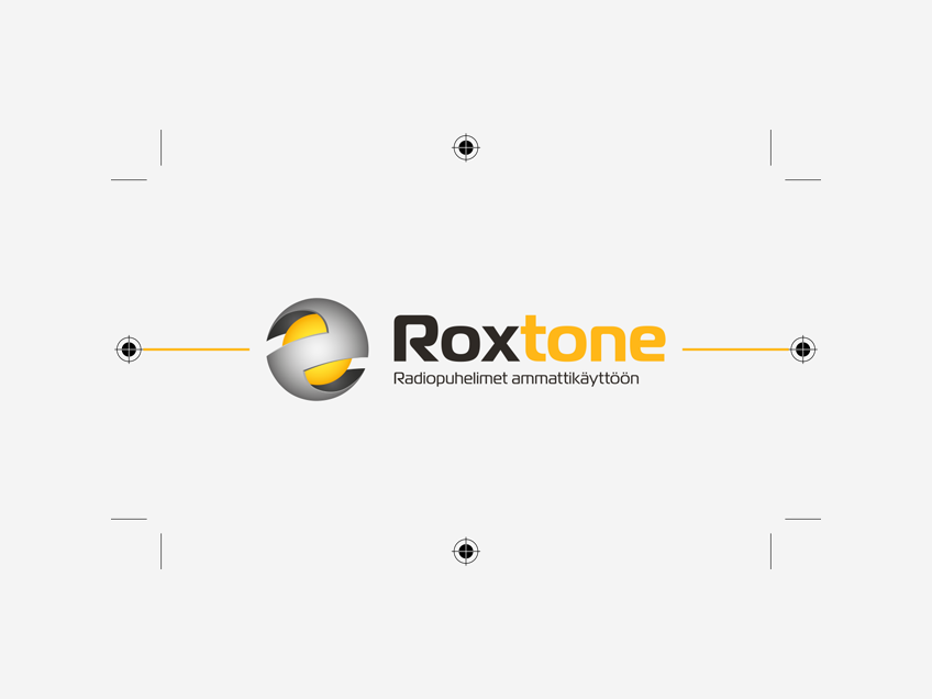 Roxtone-käyntikortti (takaa), graafinen suunnittelu